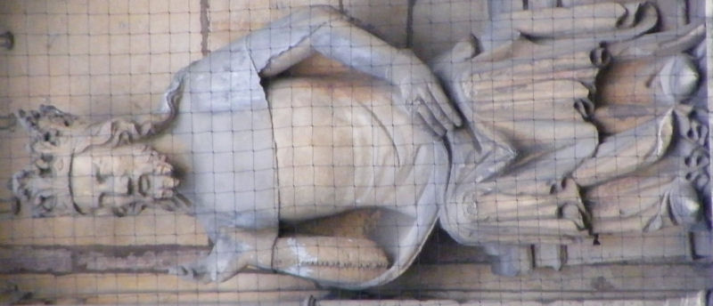 Lincoln Cathedral - St Mary gallery of kings carved 1350-80